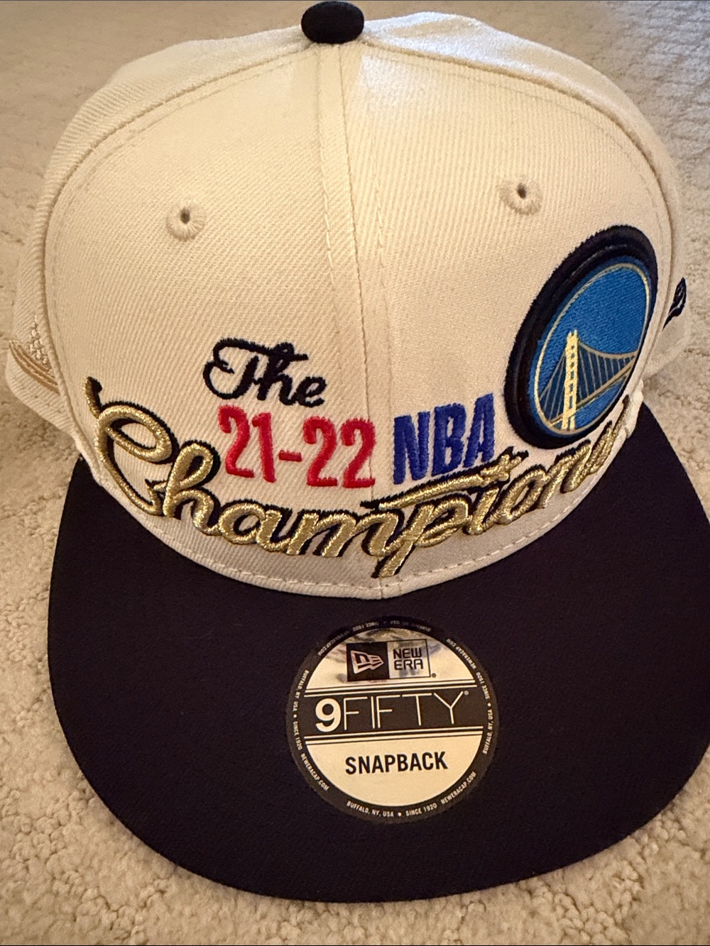 New Era White and Gray 9FIFTY NBA Hat